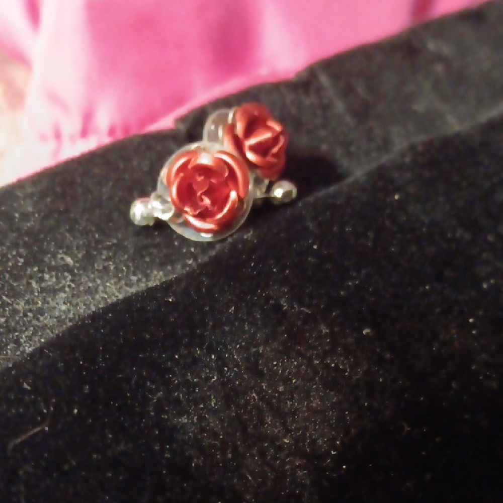 Elegant Rose Stud Earrings